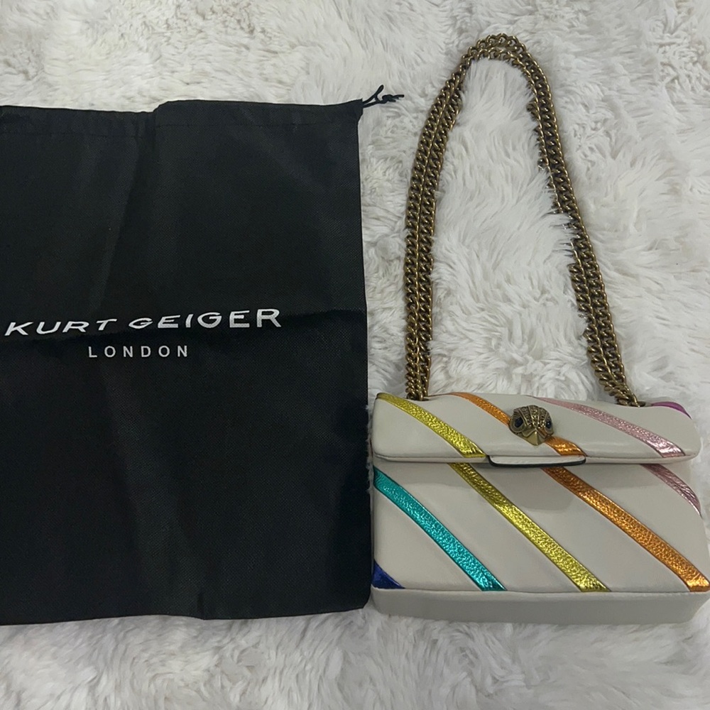 Mini Kurt Geiger Kensington leather crossbody bag